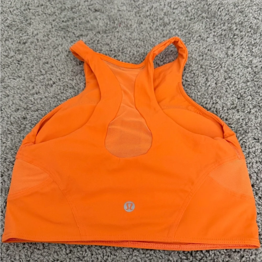 Lululemon Athletica Vibrant Orange Sports Bra